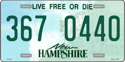 NH license plate 3670440