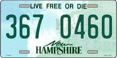 NH license plate 3670460