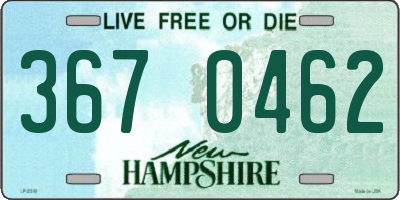 NH license plate 3670462