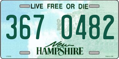 NH license plate 3670482