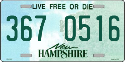 NH license plate 3670516
