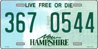 NH license plate 3670544