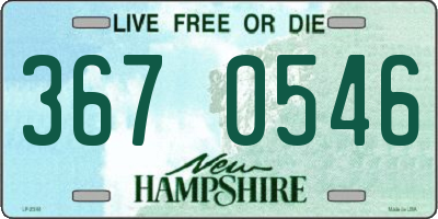 NH license plate 3670546