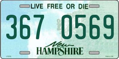 NH license plate 3670569
