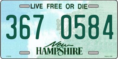 NH license plate 3670584