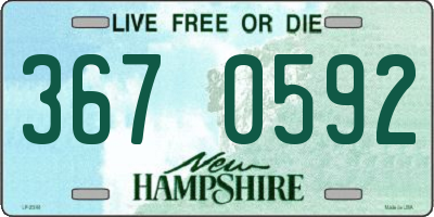 NH license plate 3670592