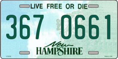 NH license plate 3670661