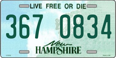 NH license plate 3670834