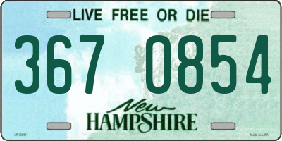 NH license plate 3670854