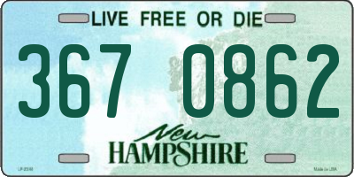 NH license plate 3670862