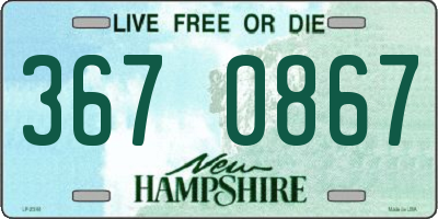 NH license plate 3670867