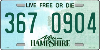 NH license plate 3670904