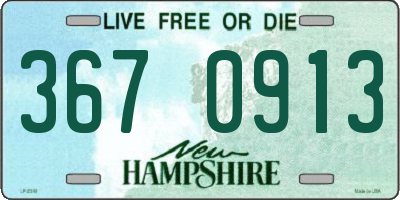 NH license plate 3670913