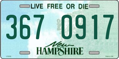NH license plate 3670917