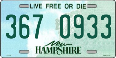 NH license plate 3670933