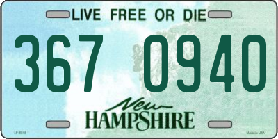 NH license plate 3670940