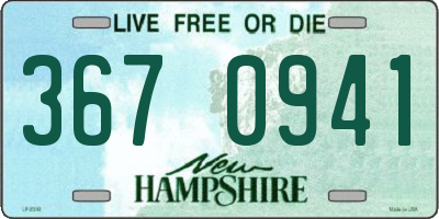 NH license plate 3670941