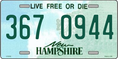 NH license plate 3670944