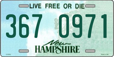 NH license plate 3670971