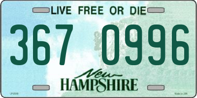 NH license plate 3670996