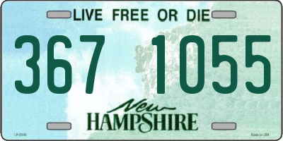 NH license plate 3671055