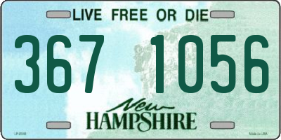 NH license plate 3671056