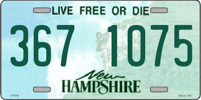 NH license plate 3671075