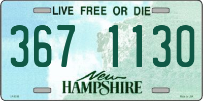 NH license plate 3671130
