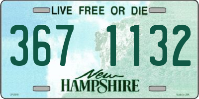 NH license plate 3671132