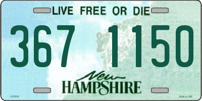 NH license plate 3671150