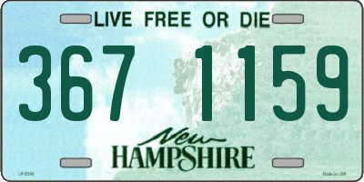NH license plate 3671159
