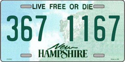 NH license plate 3671167