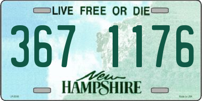NH license plate 3671176