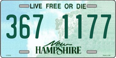 NH license plate 3671177