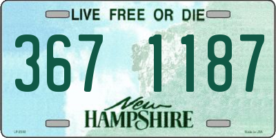 NH license plate 3671187