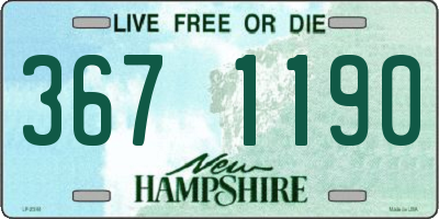 NH license plate 3671190