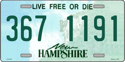 NH license plate 3671191