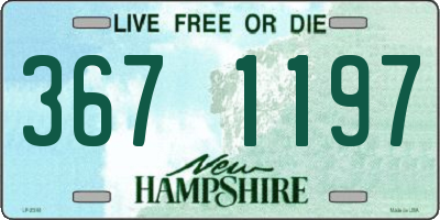 NH license plate 3671197