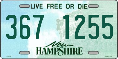 NH license plate 3671255