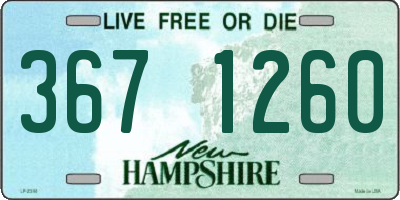 NH license plate 3671260