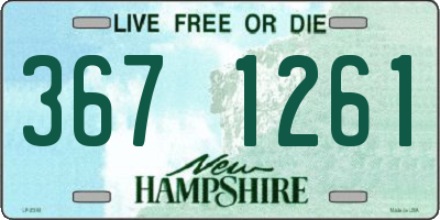 NH license plate 3671261