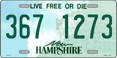 NH license plate 3671273