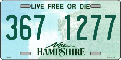 NH license plate 3671277