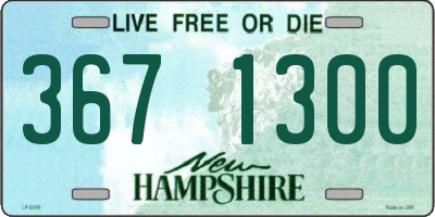 NH license plate 3671300