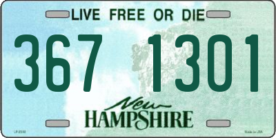 NH license plate 3671301
