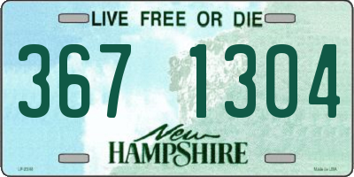 NH license plate 3671304