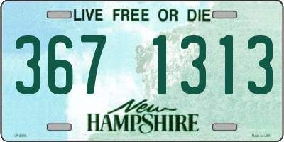 NH license plate 3671313