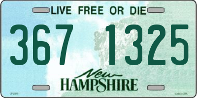 NH license plate 3671325