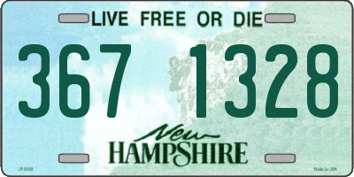 NH license plate 3671328