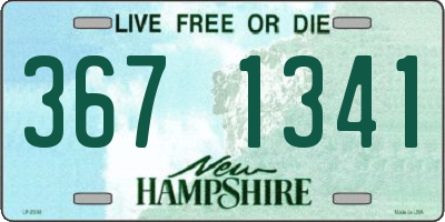 NH license plate 3671341